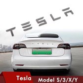 Tesla Model 3 S en X Achterklep Letter Logo Zilver Roadster Type Aanduiding Auto Accessoires NL BE