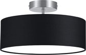 LED Plafondlamp - Plafondverlichting - Trion Hotia - E14 Fitting - 2-lichts - Rond - Mat Zwart - Aluminium