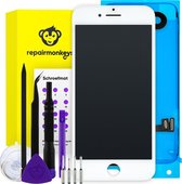 iPhone 8 scherm en LCD - wit [Kant-en-Klaar] Reparatieset + Schroefmat + Screenprotector