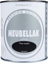 Hermadix Meubellak eXtra - Dekkend - Krijtmat Puur zwart