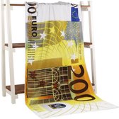 Badhanddoek | 200 Euro biljet | 70 x 140 cm | Heerlijk zacht | Snel drogend |