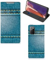 Telefoon Hoesje Geschikt voor Samsung Galaxy Note20 Wallet Case Jeans
