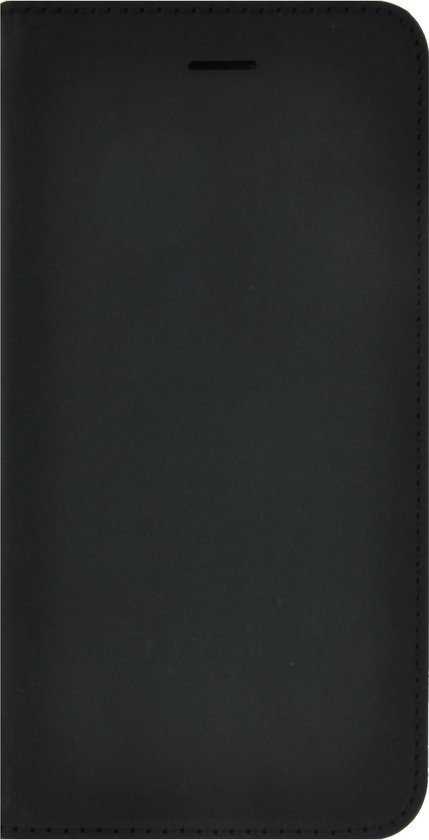 Étui pour iPhone X / Xs Étui de Bookcase hoesje Ultra mince en cuir véritable Couverture Zwart antique Pearlycase