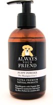 Always Your Friend Puppy Powder - Puppy shampoo - Hondenshampoo 2 in 1 - geconcentreerde shampoo 250 ml is goed voor 5000 ml shampoo