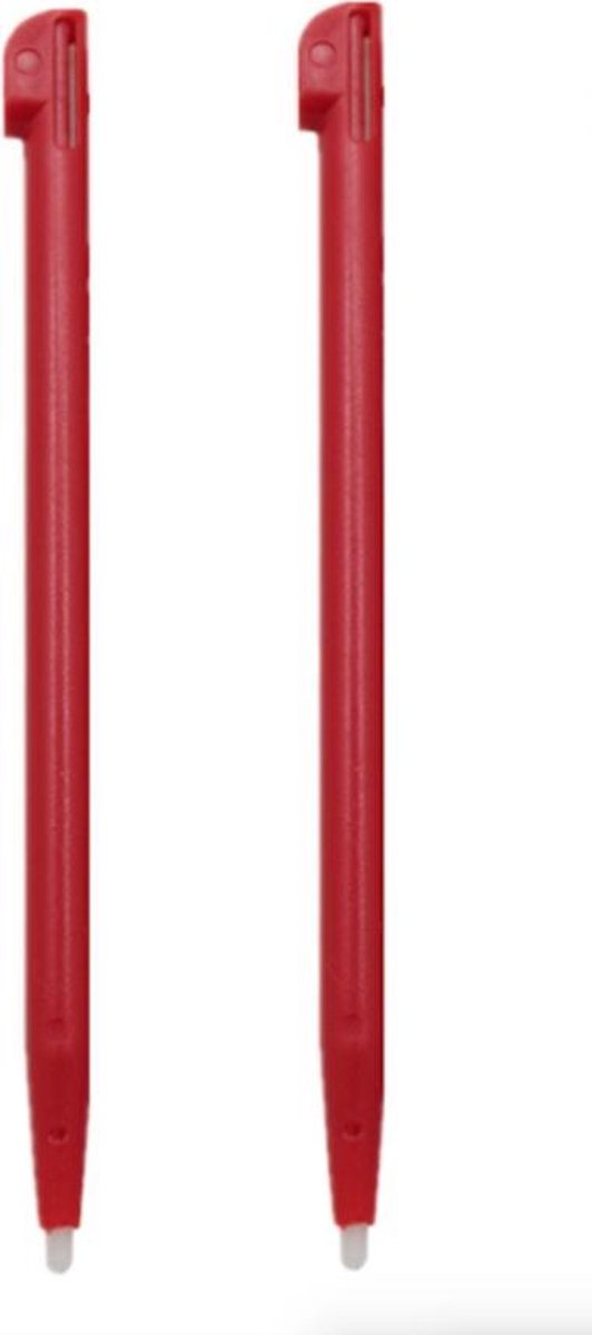 2x Stylus pen geschikt voor de Nintendo DSi XL - Rood - Merkloos