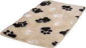 Lovely Nights vetbed/kleed beige with 2 color print paw + bies 150x100 rechthoek