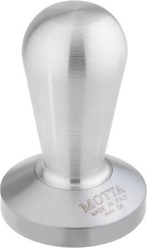 Motta Koffie Tamper Aluminium met RVS convex base - 58 mm