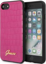 Guess Crocodile Back Case - Geschikt voor Apple iPhone 7/8/SE (2020) - Roze
