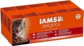 Iams Delights Land en Zee collectie in Jus - Kat - Natvoer - 48 x 85 gr