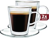 Verres doubles à double paroi, lot de 2 - Maxxo