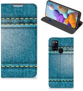 Telefoon Hoesje Geschikt voor Samsung Galaxy A21s Wallet Case Jeans