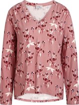 Cyell Muraski Tulip Dames Pyjamashirt - Pink Tulip - Maat 38