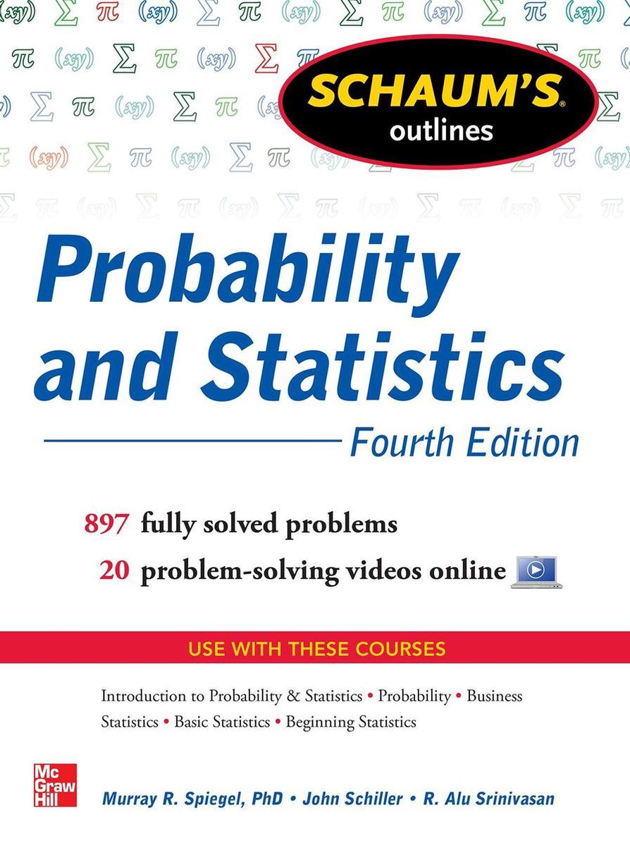 Schaum's Outline of Probability and Statistics, 4th Edition - John Schiller