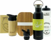 Retulp - Mega voordeelpakket - Mondkapje - Drinkfles - Thermosfles - Lunchbox
