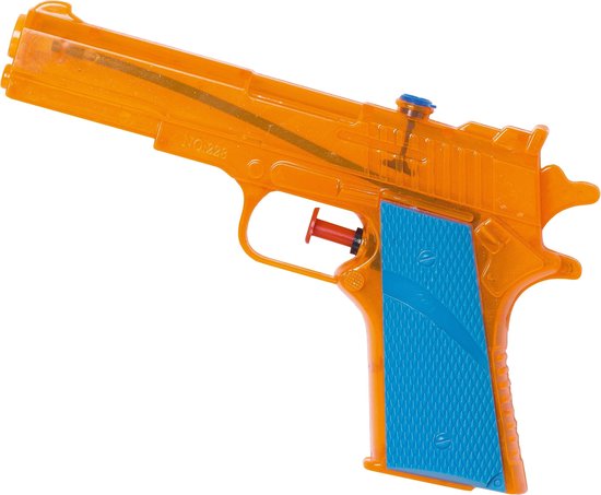 1 pistolet à eau, 30 cm en plastique coloré