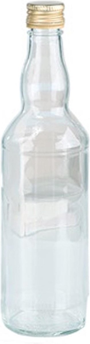 Glazen fles met schroefdop 500 ml - Glasflessen / flessen met schoefdoppen  | bol.com
