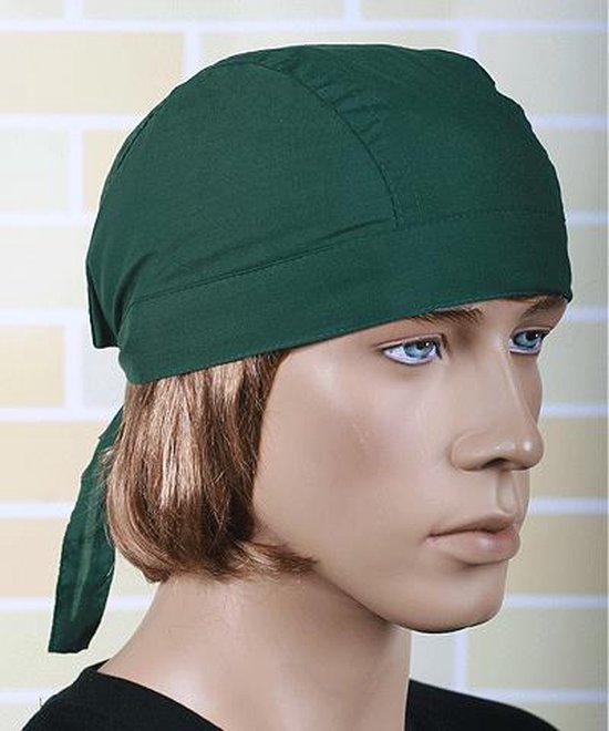 Donkergroene bandana uni 1 — afbeelding 3