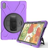Huawei MatePad 10.4 Cover - Hand Strap Armor Case - Paars