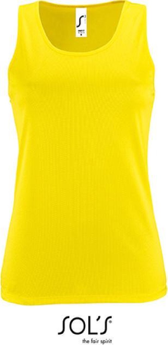 SOL´S - Women´s Sports Tank Top Sporty - Neon Yellow - XS