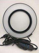 LED lamp Cirkel Ø 16 cm met statief tot 1 meter