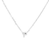 Nana dames ketting met letter "F" zilverkleurig | Liefde Cadeau