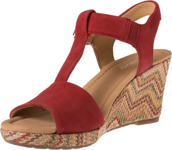 Gabor sandaal op sleehak rood maat 7½ | bol.com