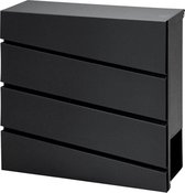 Brievenbus - muurmontage - 1 adres - zwart-BRB290
