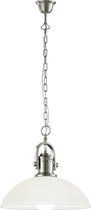 LED Hanglamp - Hangverlichting - Trion Montino - E27 Fitting - Rond - Mat Nikkel - Aluminium - BSE