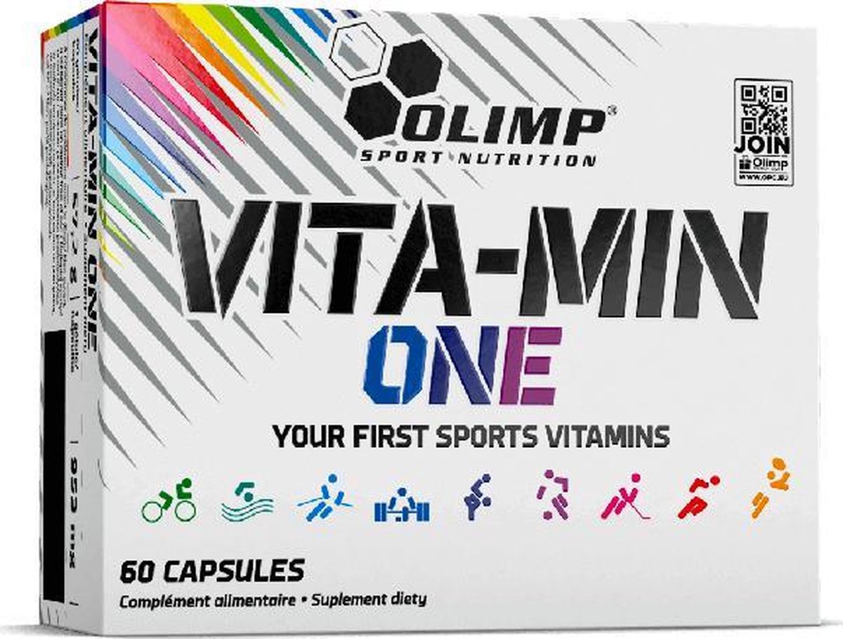Goedkoopste Vita-Min One Olimp Sport Nutrition 60 Capsules - Multivitamine, Mineralen - Gezondheid