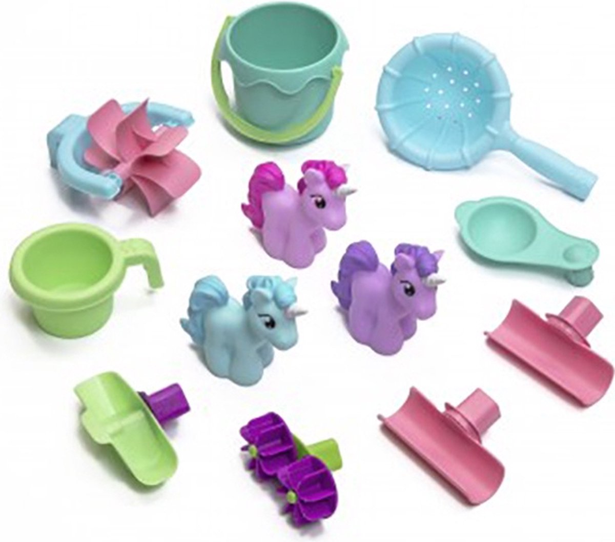 Step2 Rain Shower Splash Unicorns Watertafel - Eenhoorn met 13-delig accessoireset - Waterspeelgoed voor kind - Activiteitentafel met water voor de tuin / buiten — afbeelding 9