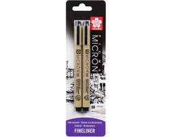 Sakura Pigma micron 08 – Zwart – 0,50mm – 2stuks