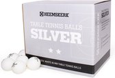 Heemskerk Silver Tafeltennisballen per 100 stuks - Wit - 2 ster