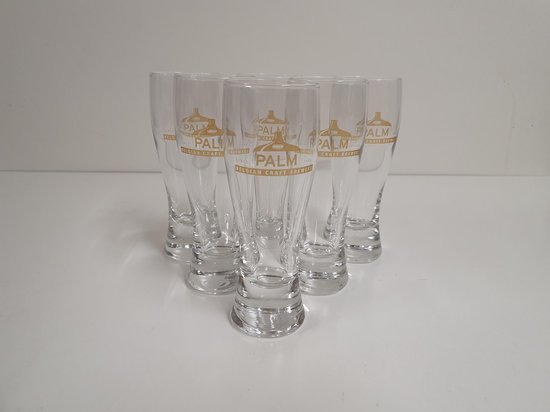 Palm Belgian Craft Brewers Bierglas Weizenbierglas (Proefglaasje) set  6x155ml bier... | bol