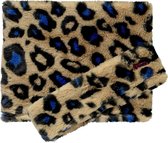 B-nosy Meisjes Sjaal en hoofdband - Cobalt panther fur - Maat 1