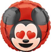 Mickey Mouse Helium Ballon Hartjes Ogen 43cm leeg