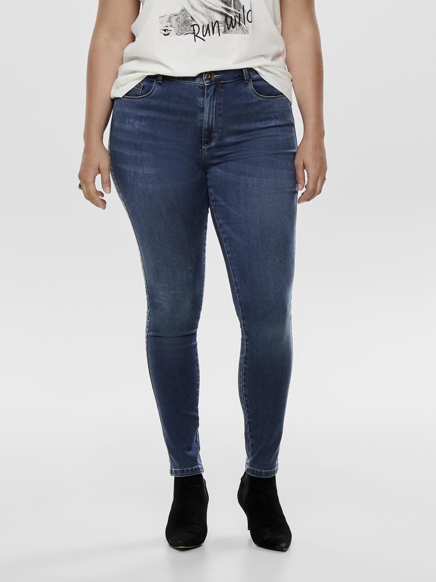 Only Carmakoma Augusta High Waist Dames Skinny Jeans - Maat 44 x L32 | bol