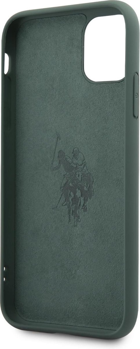 US Polo Apple iPhone 11 Pro Max Blauw Backcover hoesje - verticaal Logo
