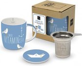 Theeset Vitamin Sea | Theekop met filter | PPD