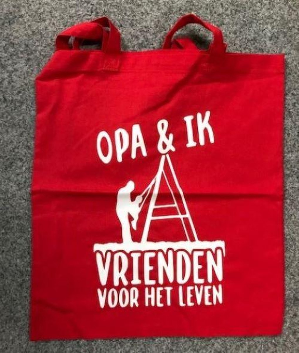 Vrienden voor het leven tas '' opa en ik ''