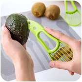 Avocadosnijder 3 in 1 - Fruitsnijder - Universele snijder - Groen - Keuken - BPA VRIJ