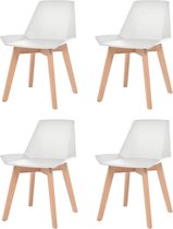 Eetkamerstoelen set 4 stuks  (Incl LW anti kras viltjes) - Eetkamer stoelen - Extra stoelen voor huiskamer - Dineerstoelen – Tafelstoelen