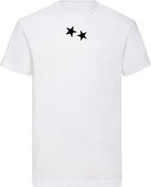 T SHIRT STARS WHITE (L)