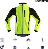 LORIOTH® Reflecterend Fleece Vest - Fleece Jas Fluor - Fietsjas Mannen - Fleece Jas Reflectie - Reflectie Jas - Veilig en Winddicht - Reflecterend Groen