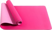 Rankos Sport Fitnessmat - 183 cm x 61 cm x 0.6 cm - Roze - Yoga Mat - Sport mat - Inclusief Draagriem - Hoogwaardige kwaliteit trainingsmat - Anti Slip mat - 100% Huidvriendelijk &