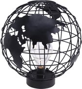 Tafellamp - Wereldbol - Globe - Ø 25 cm - Werkt op Batterijen