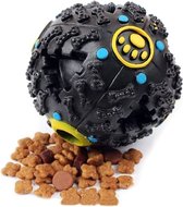 Nobleza hondenspeelgoed intelligentie bal - Snackbal hond - Speelbal snack hond - Honden voedselbal - 7 cm - Zwart