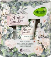 alverde NATURKOSMETIK Geschenkset Naturzauber Crème-olie douche, Softcreme en Handcreme