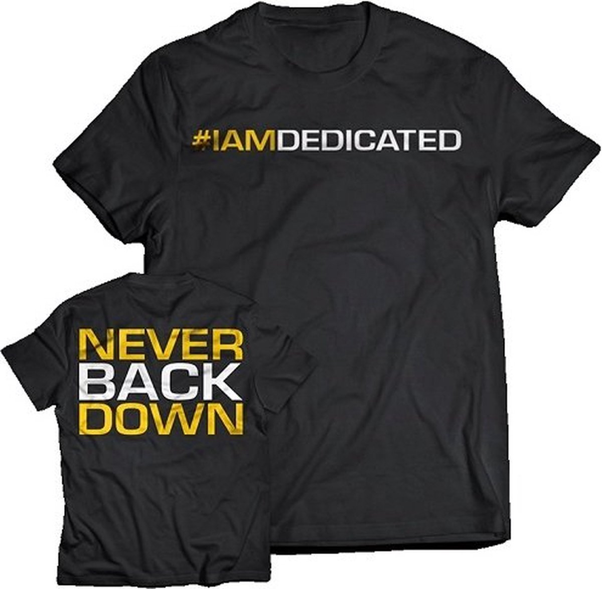 T-Shirt Never Back Down Maat XXL