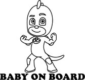 Baby On Board (wit) (20x15) Pj Masks