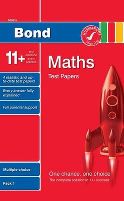 Bond 11+ Test Papers Maths Multiple-Choice Pack 1 | 9780748784820 ...